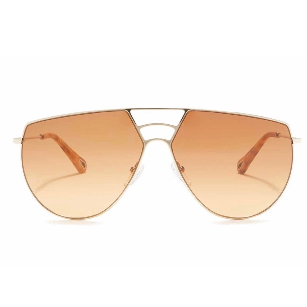 NEW Chloe Negative Space 62mm Aviator Sunglasses - Picture 1 of 8
